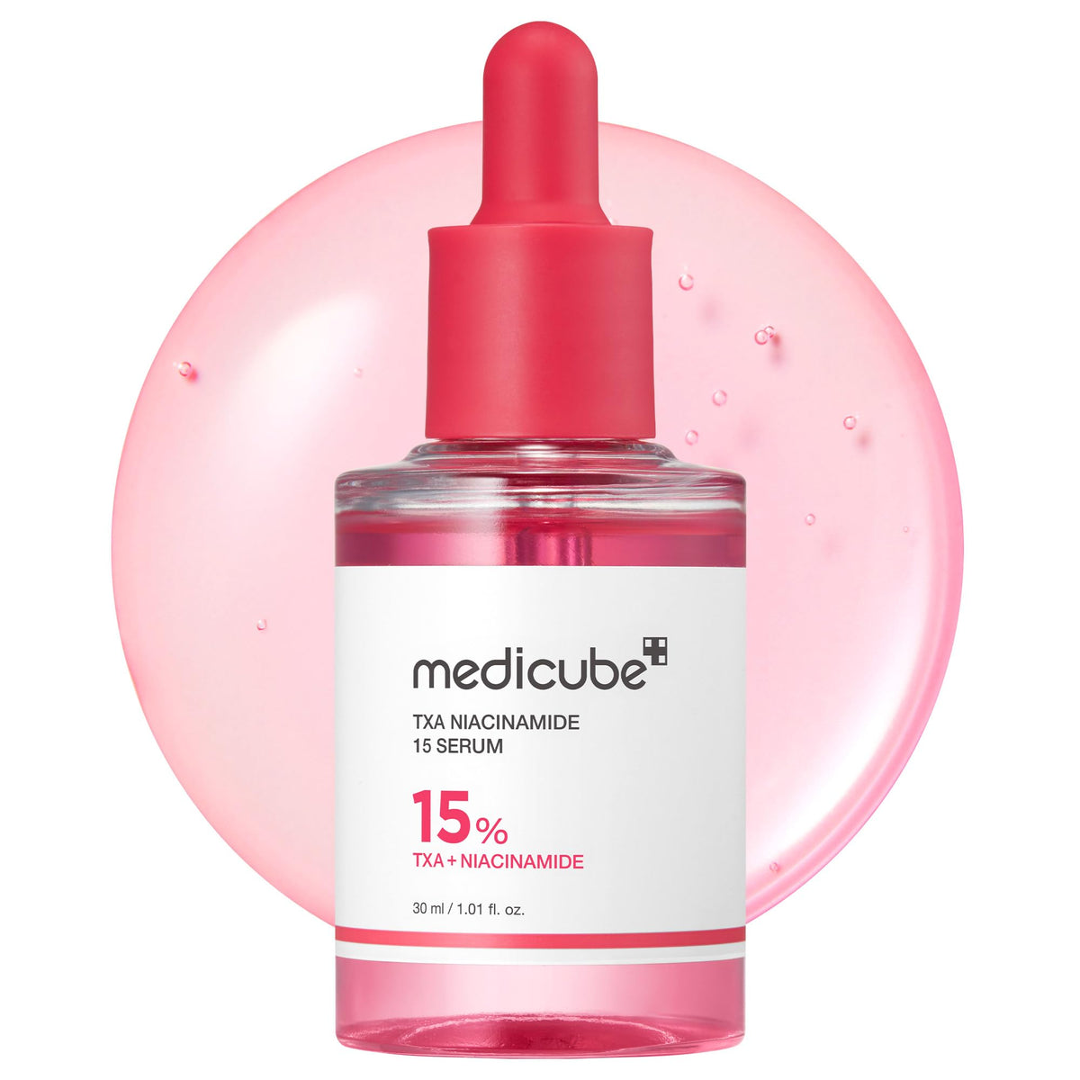 medicube empaque frontal mostrando el producto y claridad del diseño