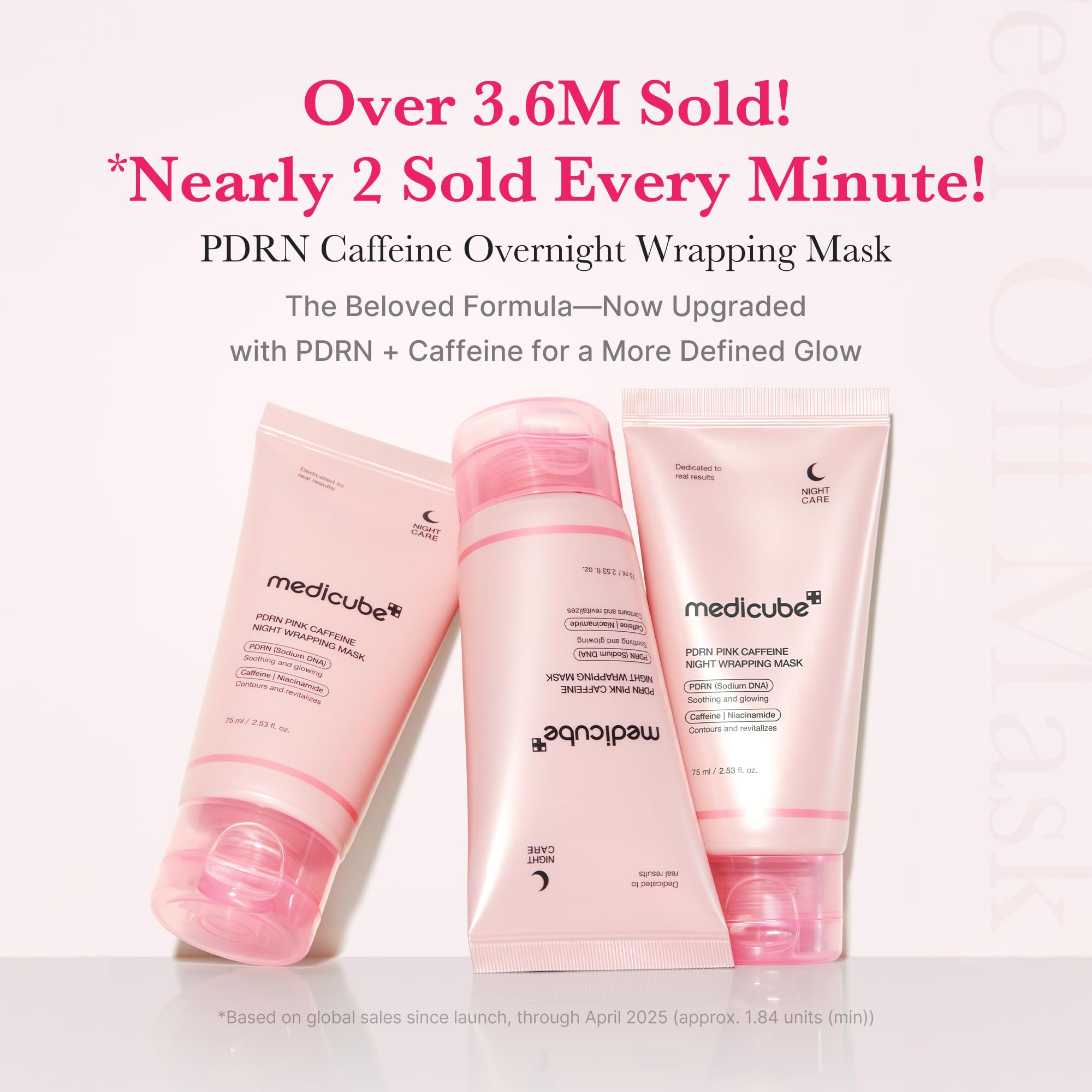 medicube gel perla rosa en primer plano que revela textura hidratante
