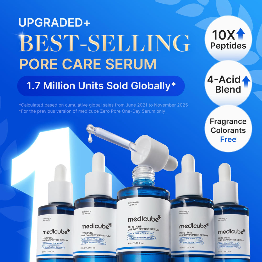 medicube textura acuosa en gotero absorción rápida para base de maquillaje suave