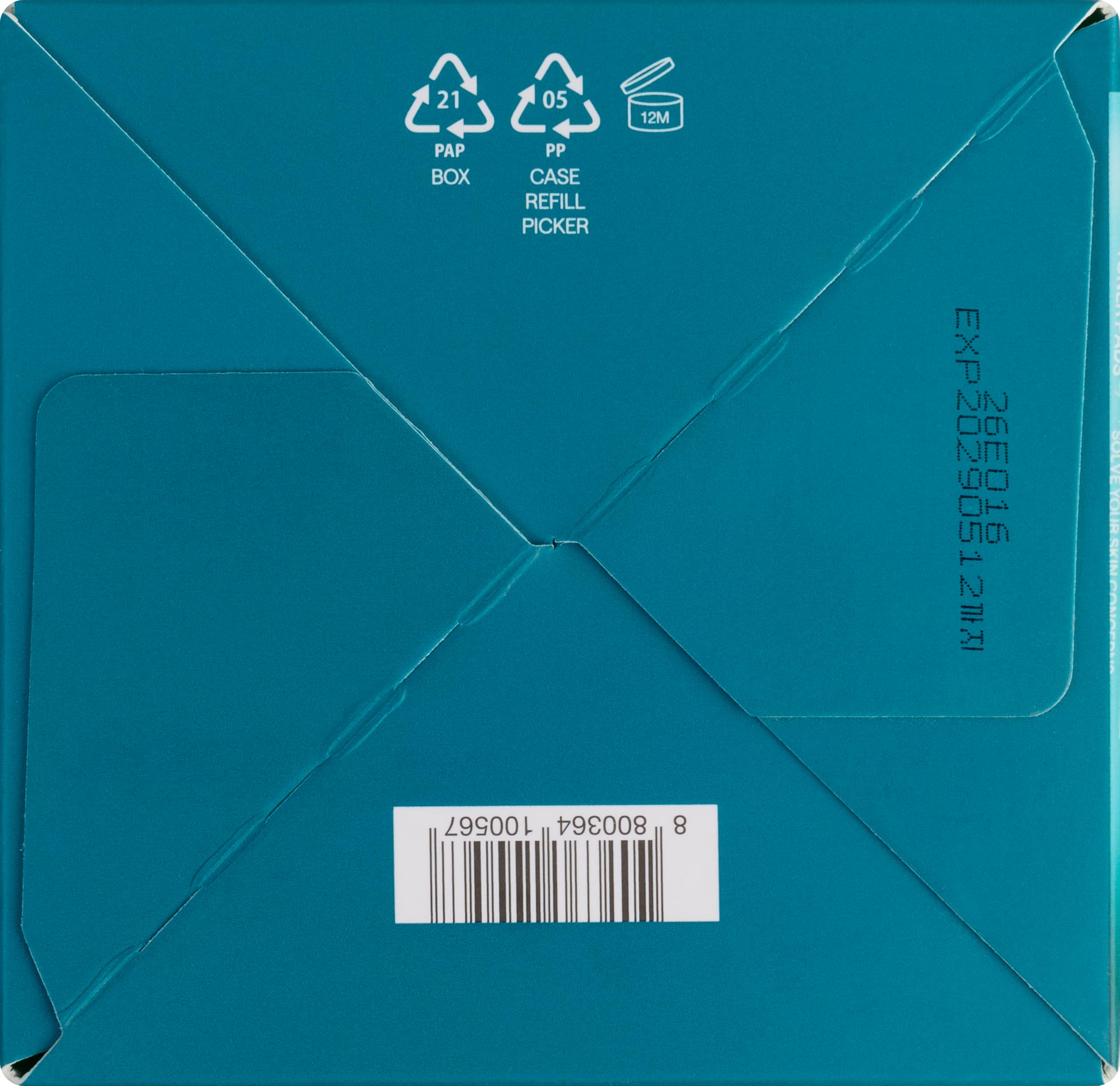 MEDIHEAL pads sobre lavabo en ambiente de baño para rutina diaria