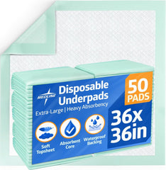 Medline empaque frontal mostrando 50 unidades y protección confiable