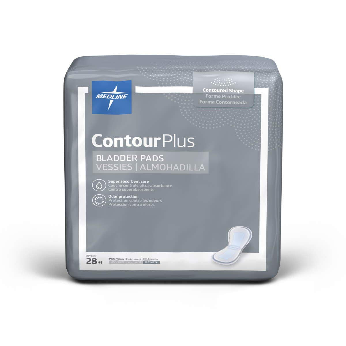 Medline primer plano de la cubierta textil que aporta suavidad