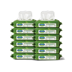 Medline FitRight textura acolchada en primer plano, limpieza suave y efectiva