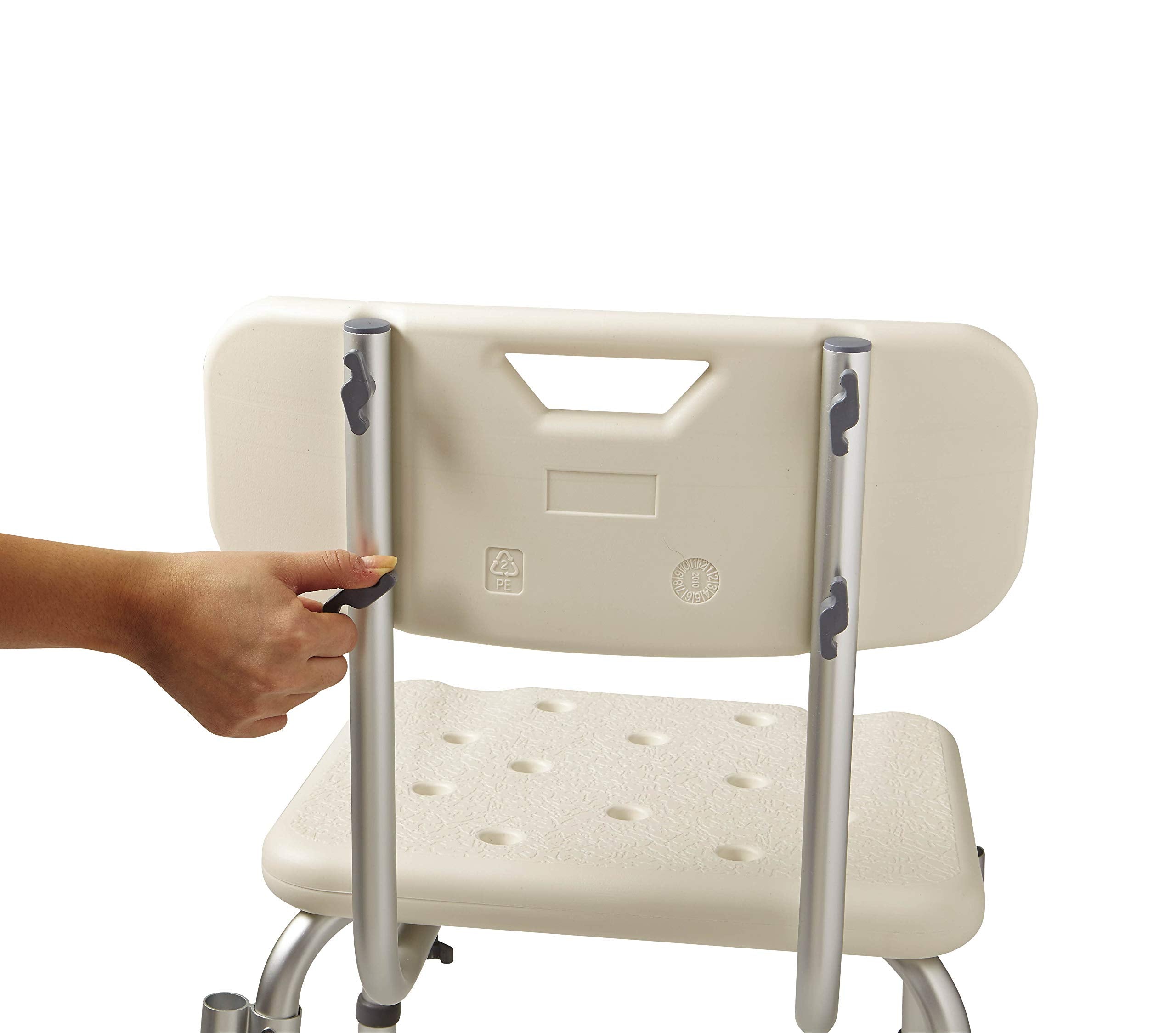 Medline marco de aluminio resistente mostrando textura y protección contra óxido