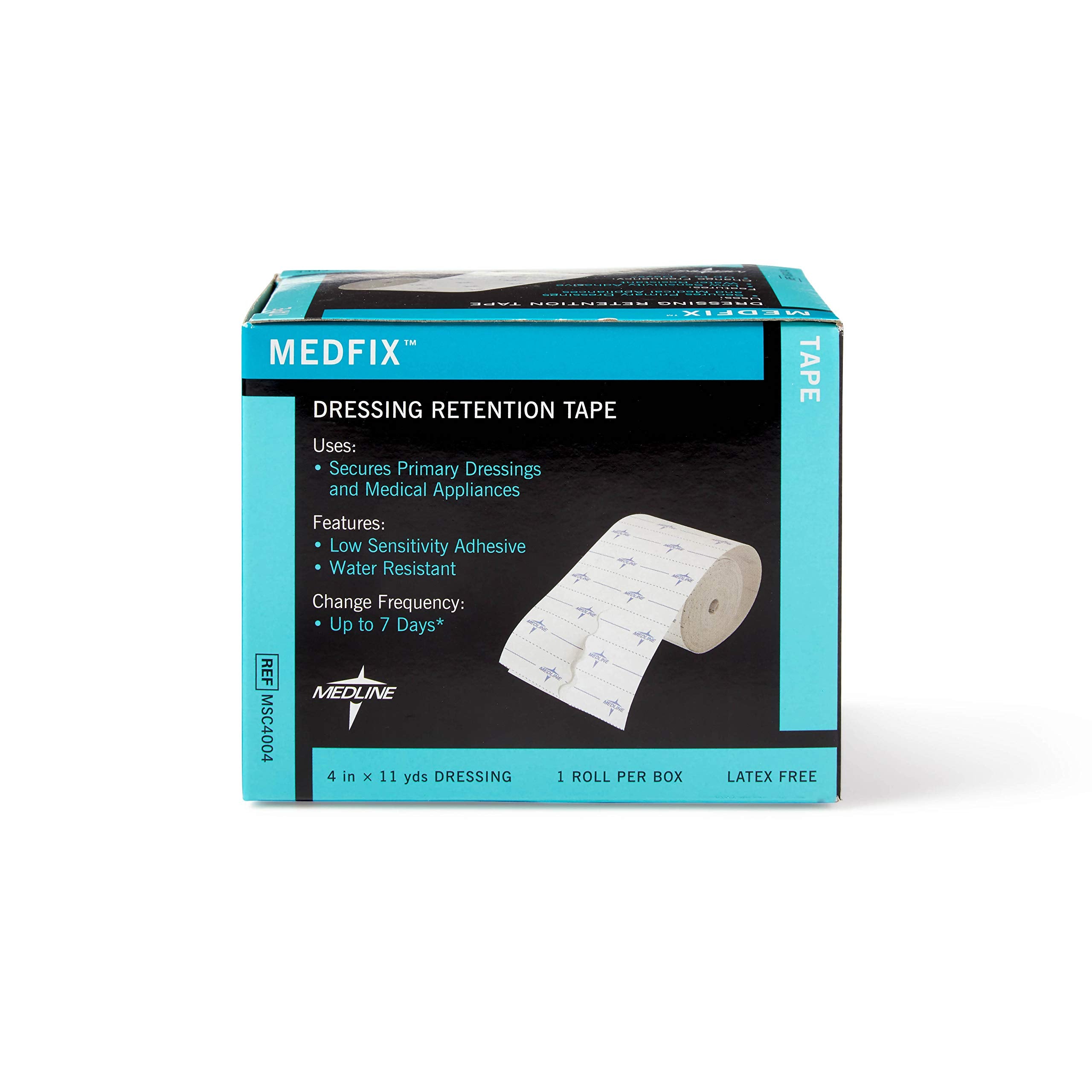 Medline MedFix comparación de tamaño junto a una regla para medir largo y ancho