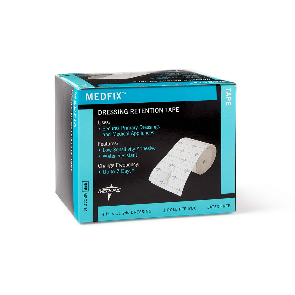 Medline MedFix primer plano del adhesivo mostrando textura y adherencia suave