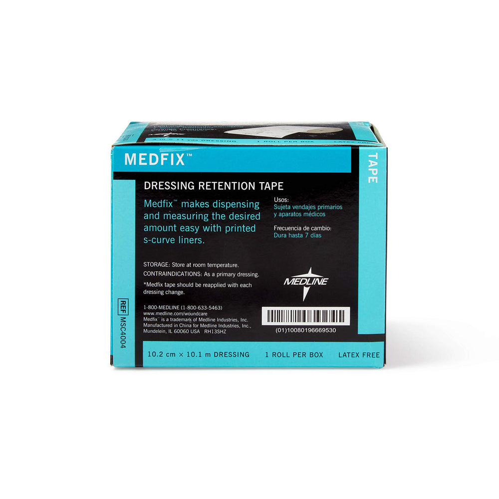 Medline MedFix etiqueta y forro S-release abierto facilitando corte preciso y manejo