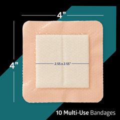 Medline Optifoam close-up del núcleo de espuma resaltando absorción y gelificación