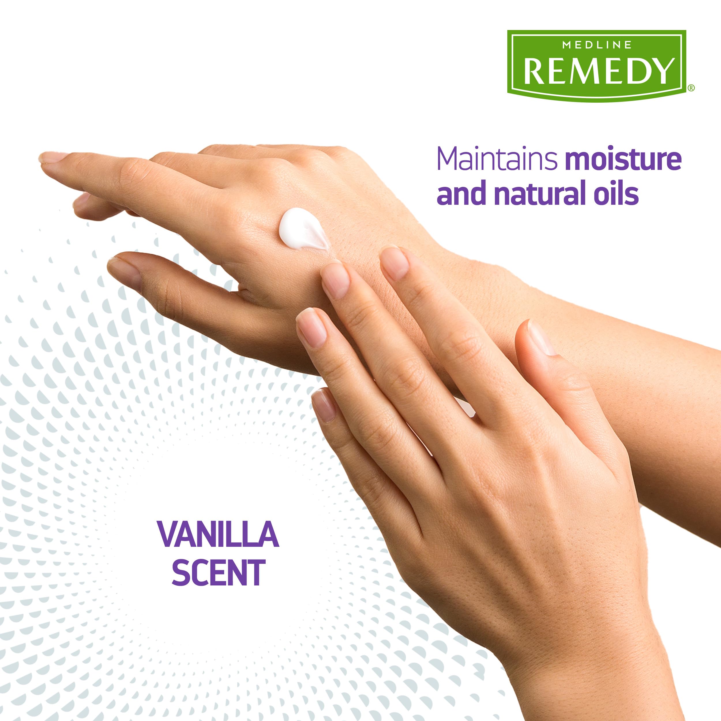 Medline Remedy etiqueta de ingredientes, muestra fórmula natural y segura