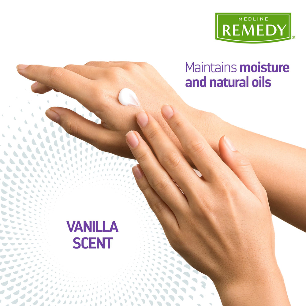 Medline Remedy etiqueta de ingredientes, muestra fórmula natural y segura