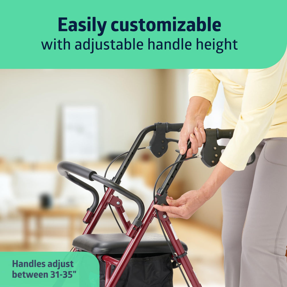 Medline manijas ajustables con freno ergonómico para un agarre seguro
