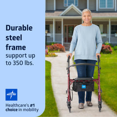 Medline primer plano de rueda de 6 pulgadas que facilita desplazamiento suave