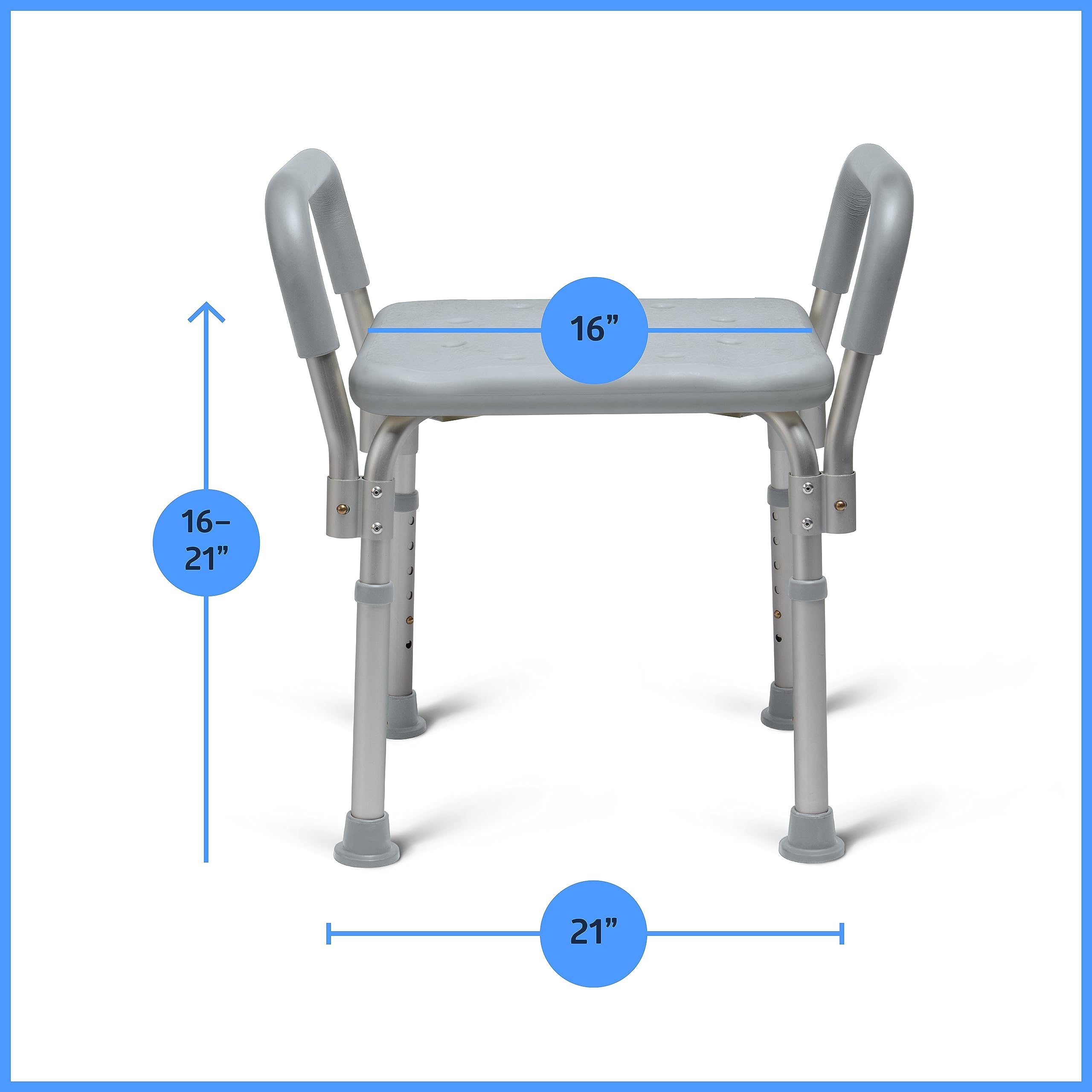Medline primer plano de brazos acolchados que brindan confort y apoyo