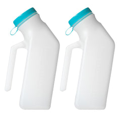 MedVance urinario frontal 1000 mL mostrando capacidad y sello, facilita uso seguro