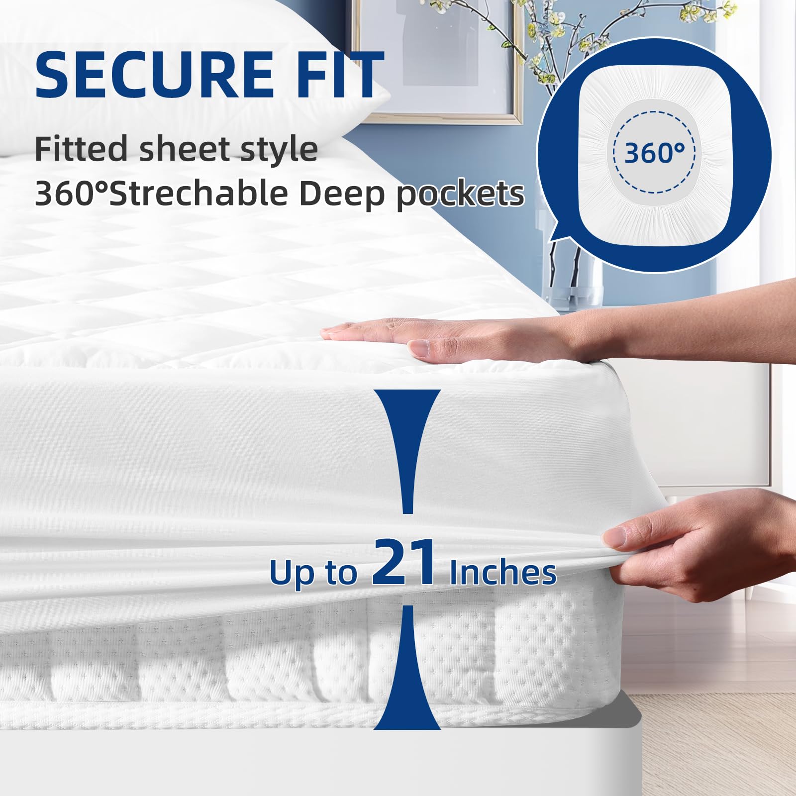MEELUS protector en cama con mascota fácil limpieza y protección