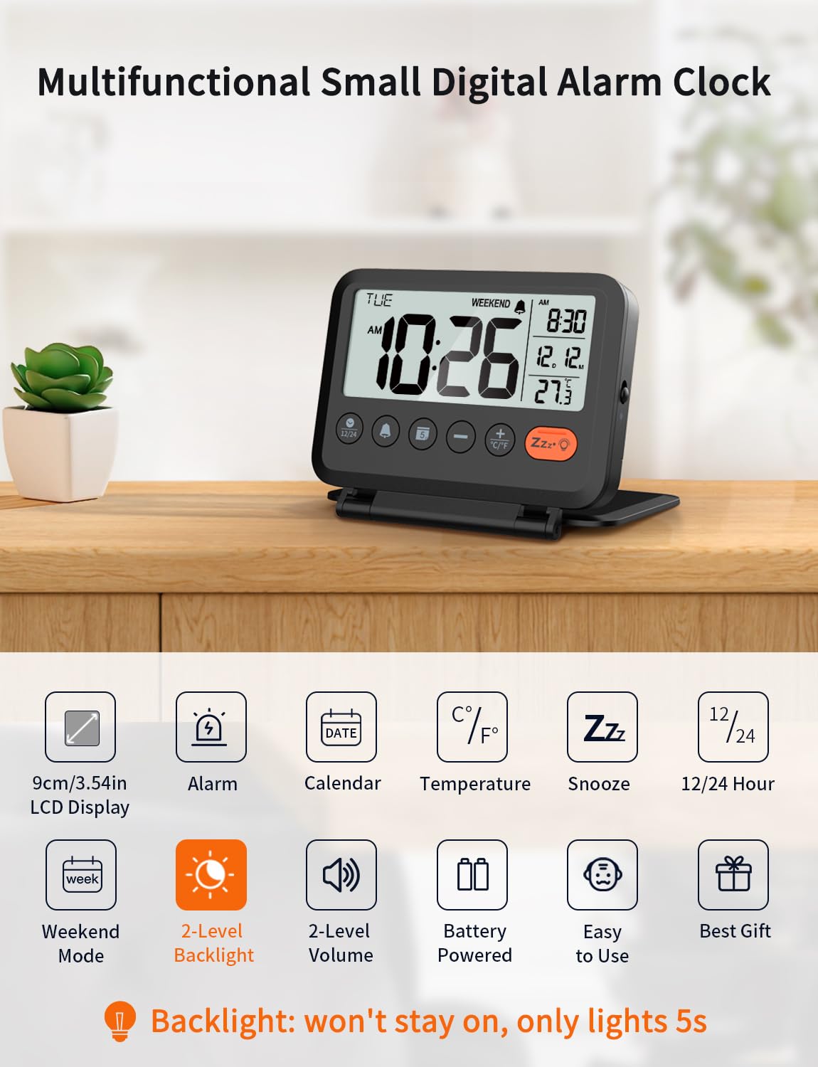 MeesMeek detalle de pantalla mostrando hora fecha y temperatura