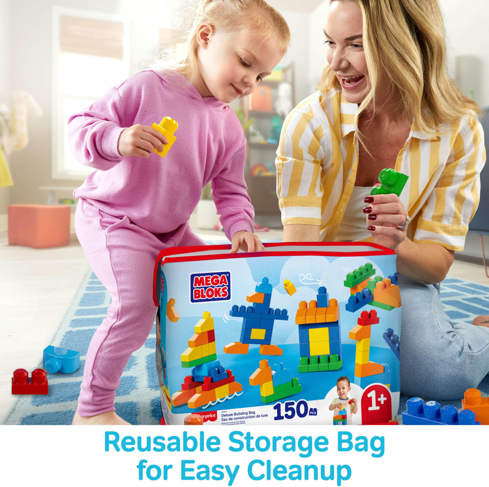 Mega Bloks bolsa llena para guardar rápido y ordenar juguetes