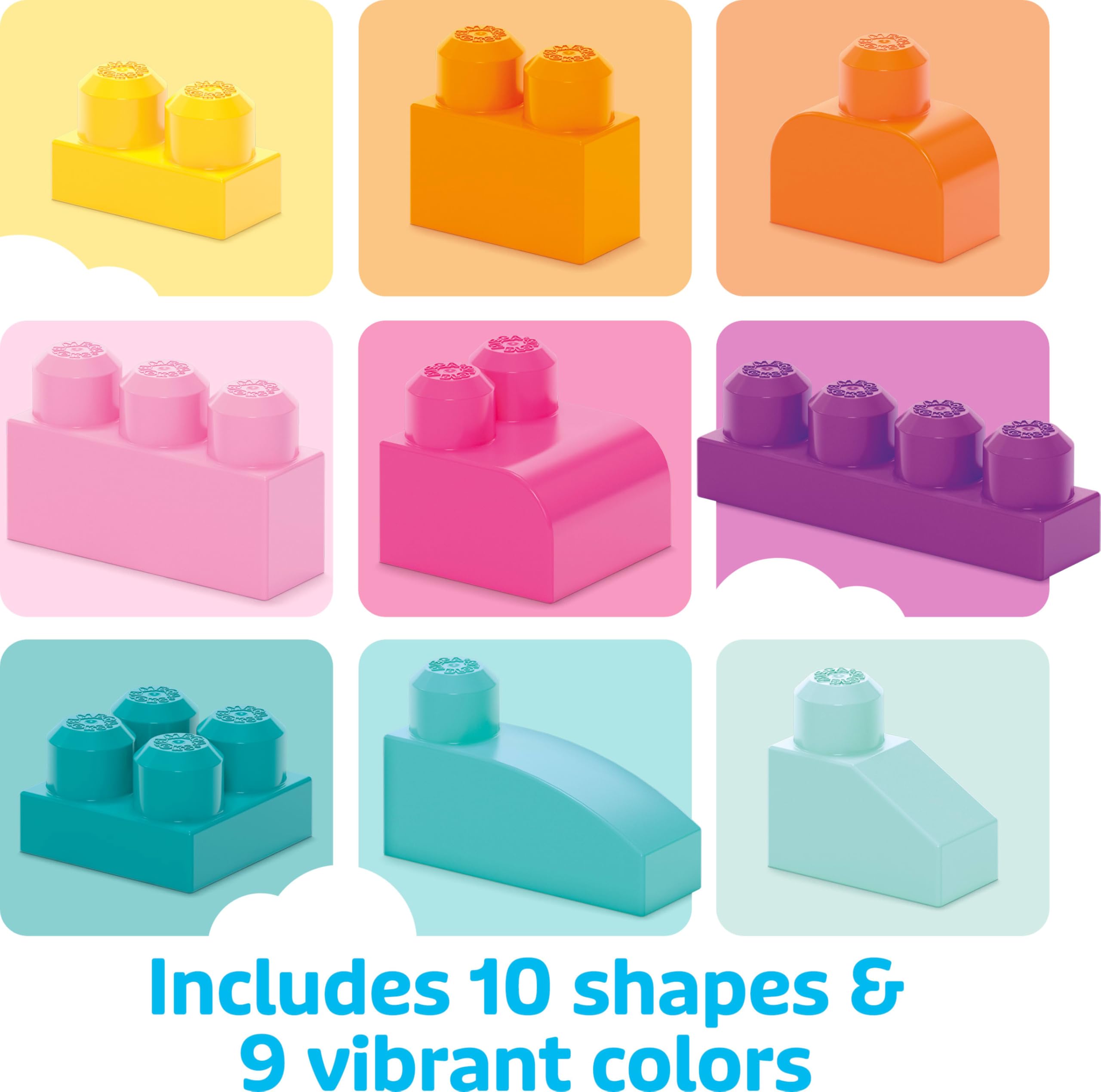 Mega Bloks bolsa con asa lista para transportar y guardar piezas