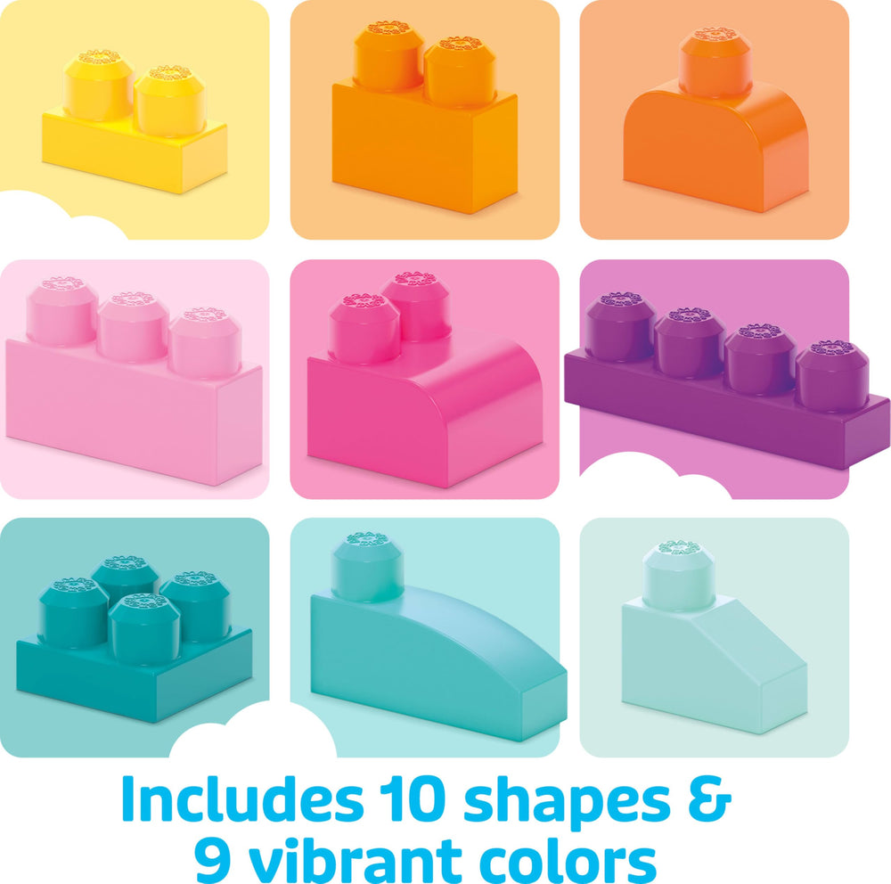 Mega Bloks bolsa con asa lista para transportar y guardar piezas