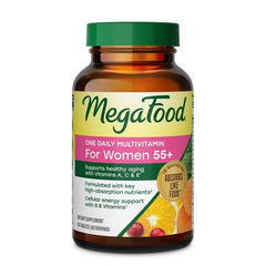 MegaFood empaque frontal mostrando 60 tabletas y beneficios clave