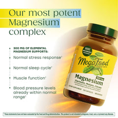 MegaFood espinaca como ingrediente real que aporta magnesio natural
