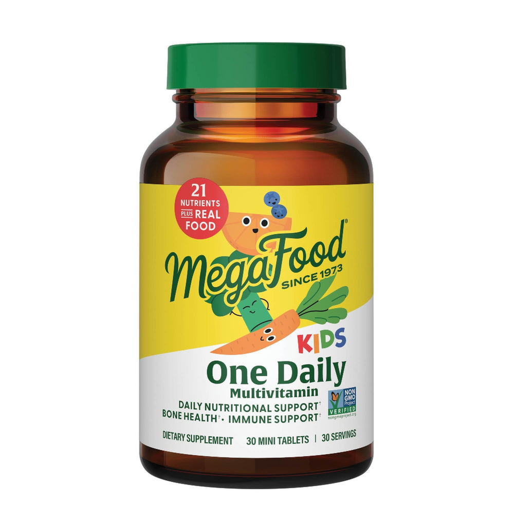 MegaFood presentación frontal mostrando envase y cantidad, facilita elección