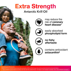 MegaRed open bottle with visible krill oil softgels for easy daily use