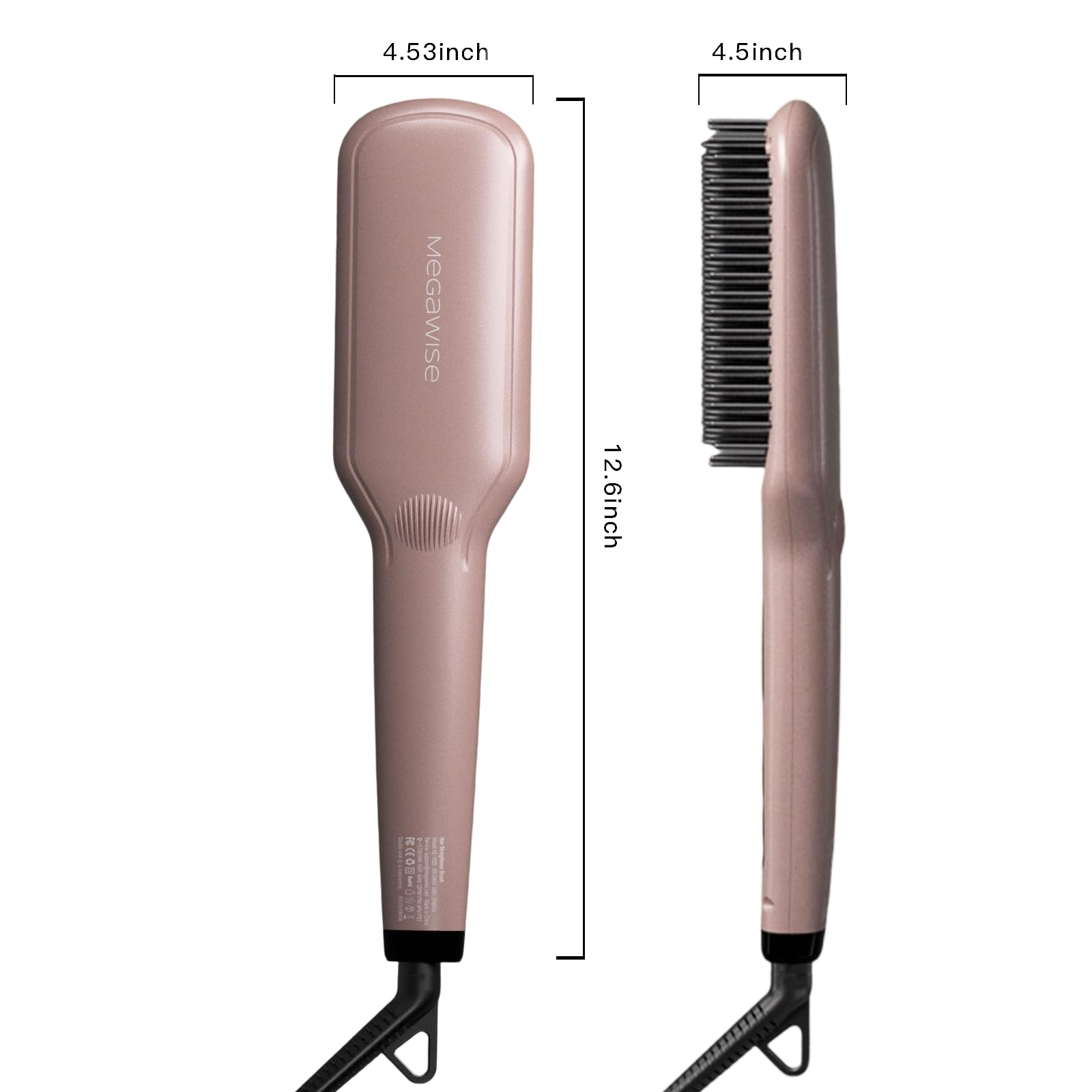 MEGAWISE panel de control con botones de temperatura ajustable para distintos tipos de cabello