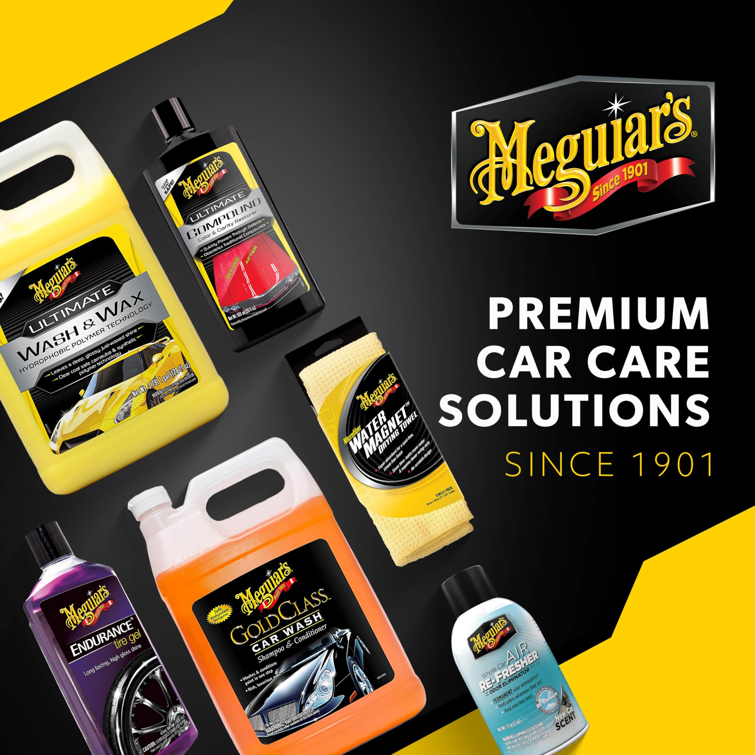 Meguiar's escena de lavado lifestyle mostrando experiencia agradable y aroma