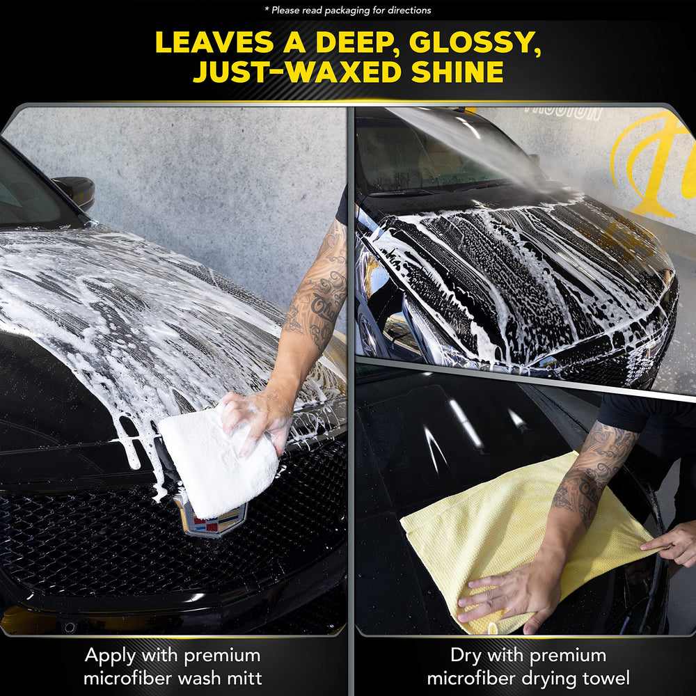 Meguiar's aplicación con guante de microfibra realzando protección