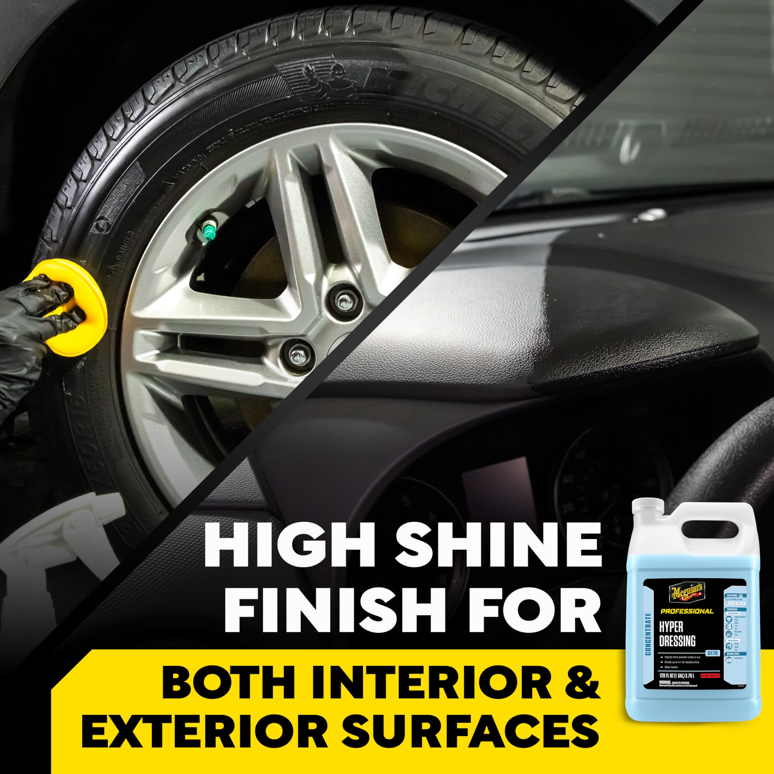 Meguiar's D170 aplicación en moldura exterior restaurando color y protección