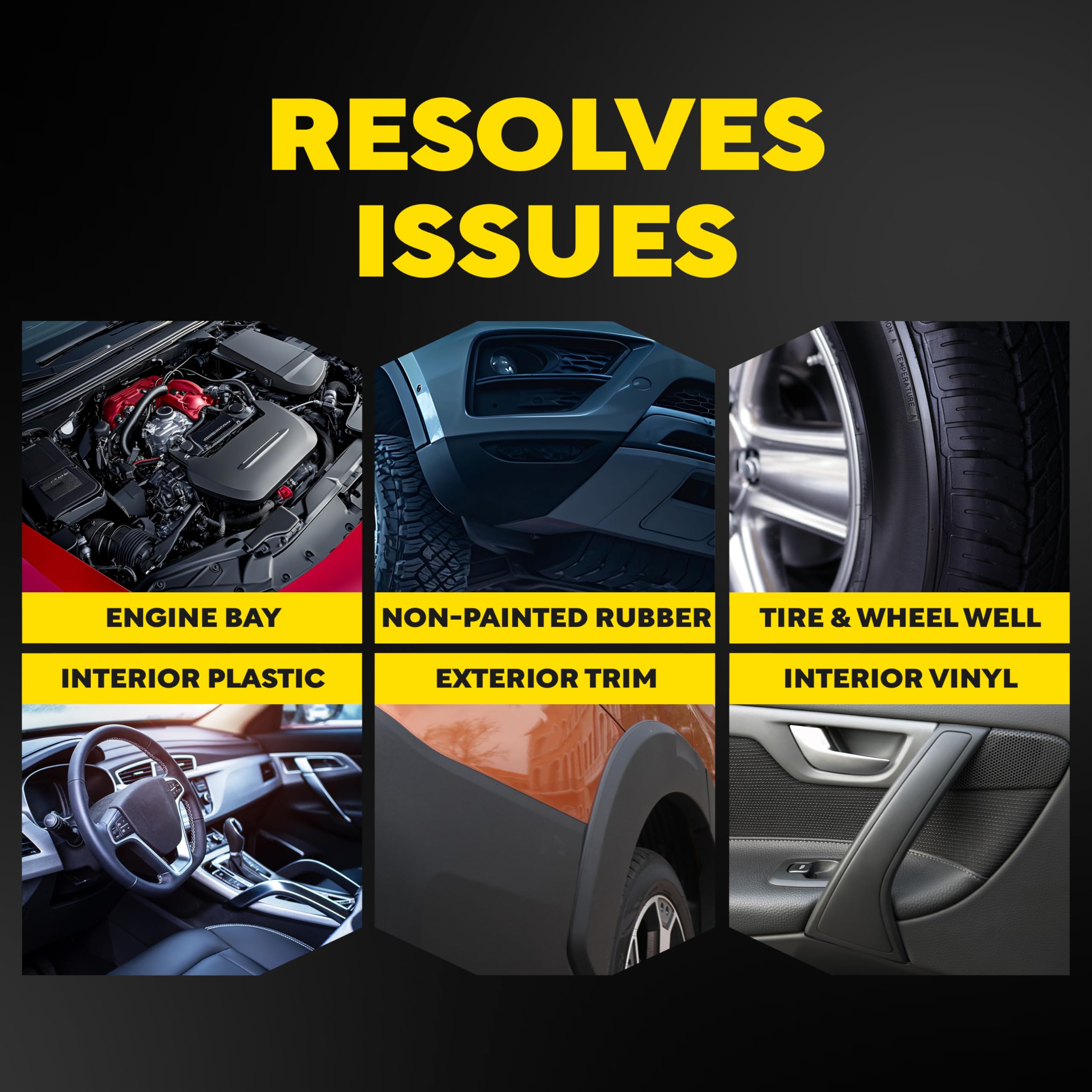 Meguiar's D170 usado sobre neumático logrando brillo controlado