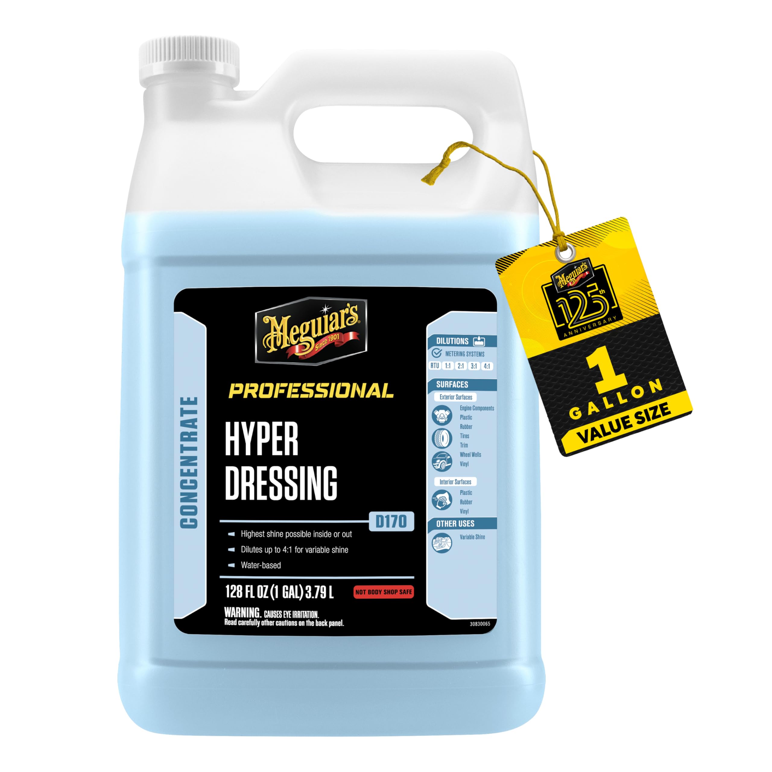 Meguiar's D170 envase frontal mostrando el galón y tamaño práctico