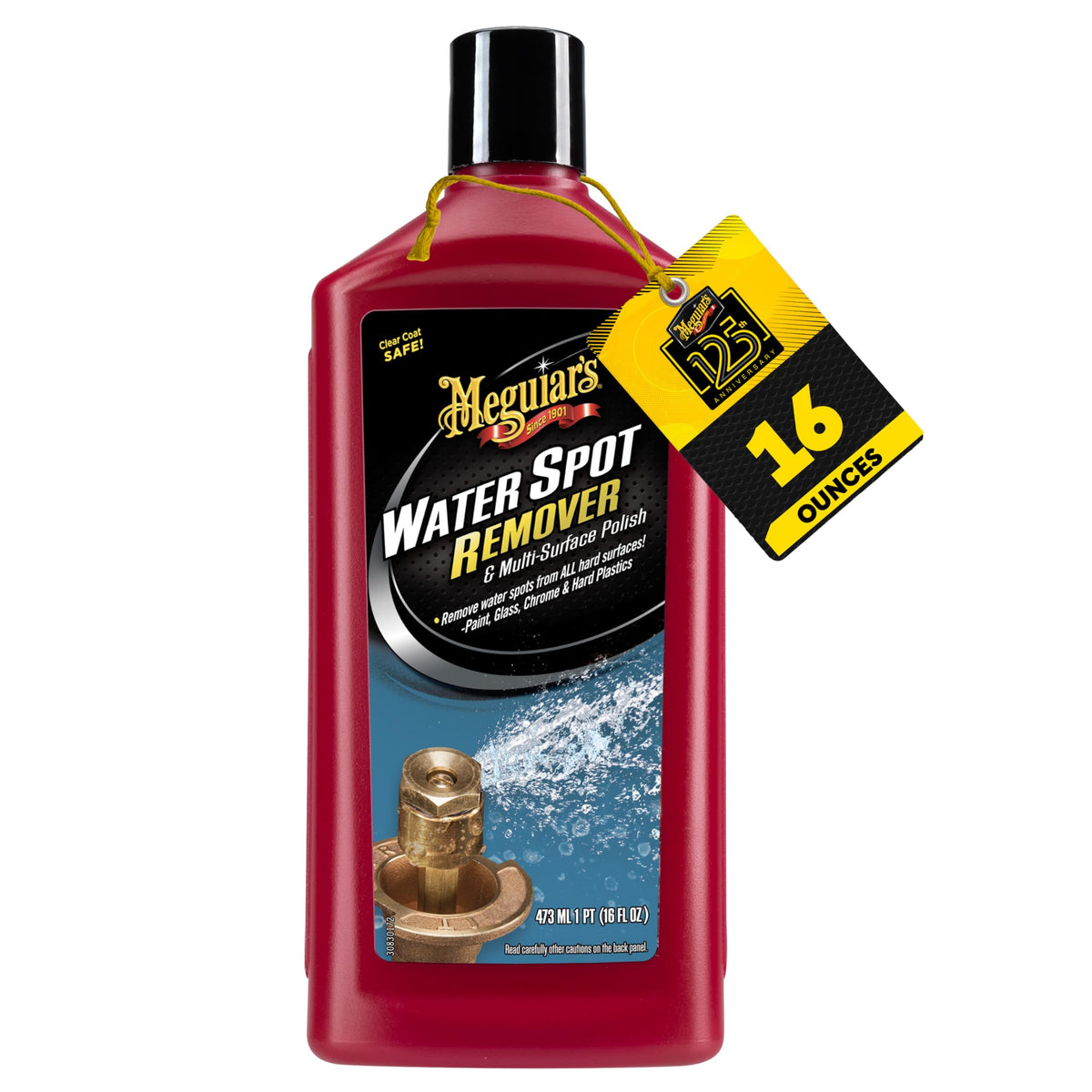 Meguiar's envase frontal 16 oz mostrando etiqueta y uso claro