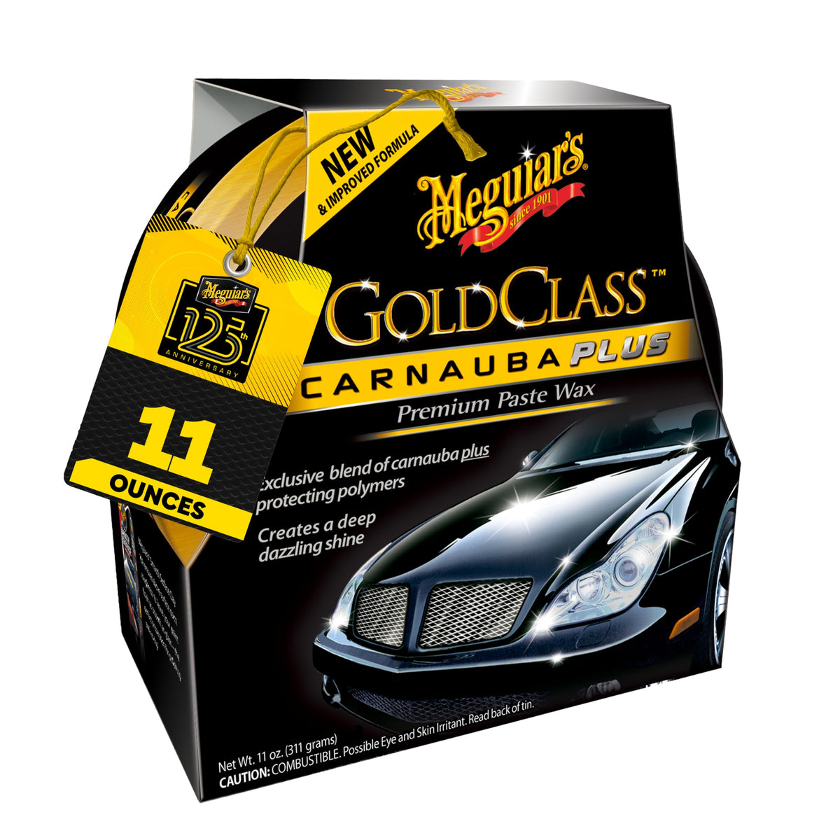 Meguiar's frasco frontal mostrando la presentación y diseño, información clara