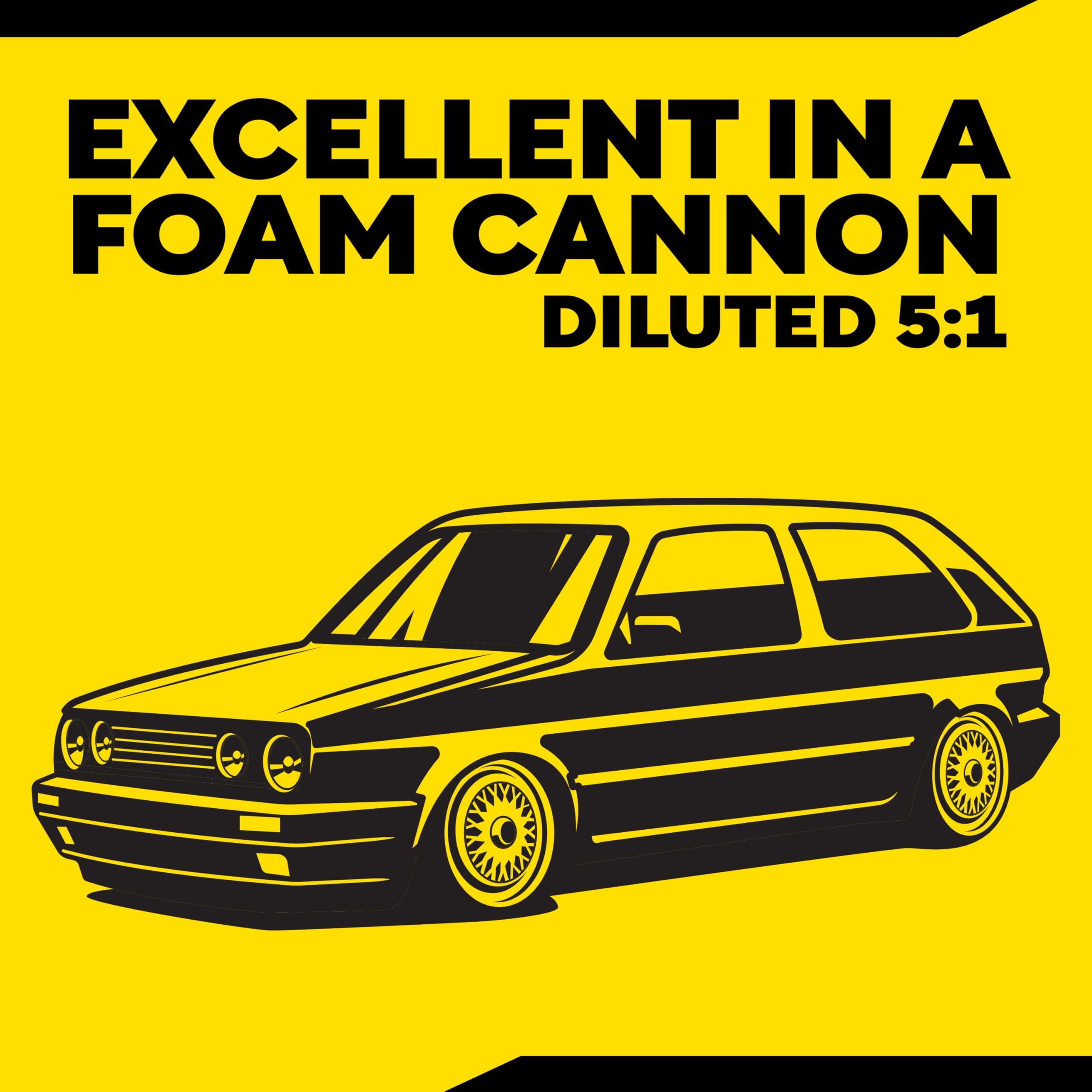 Meguiar's aplicación con foam cannon creando espuma abundante y uniforme