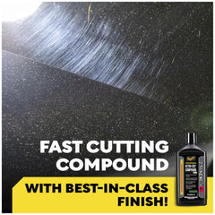 Meguiar's textura cremosa de M105 que facilita el corte rápido y controlado