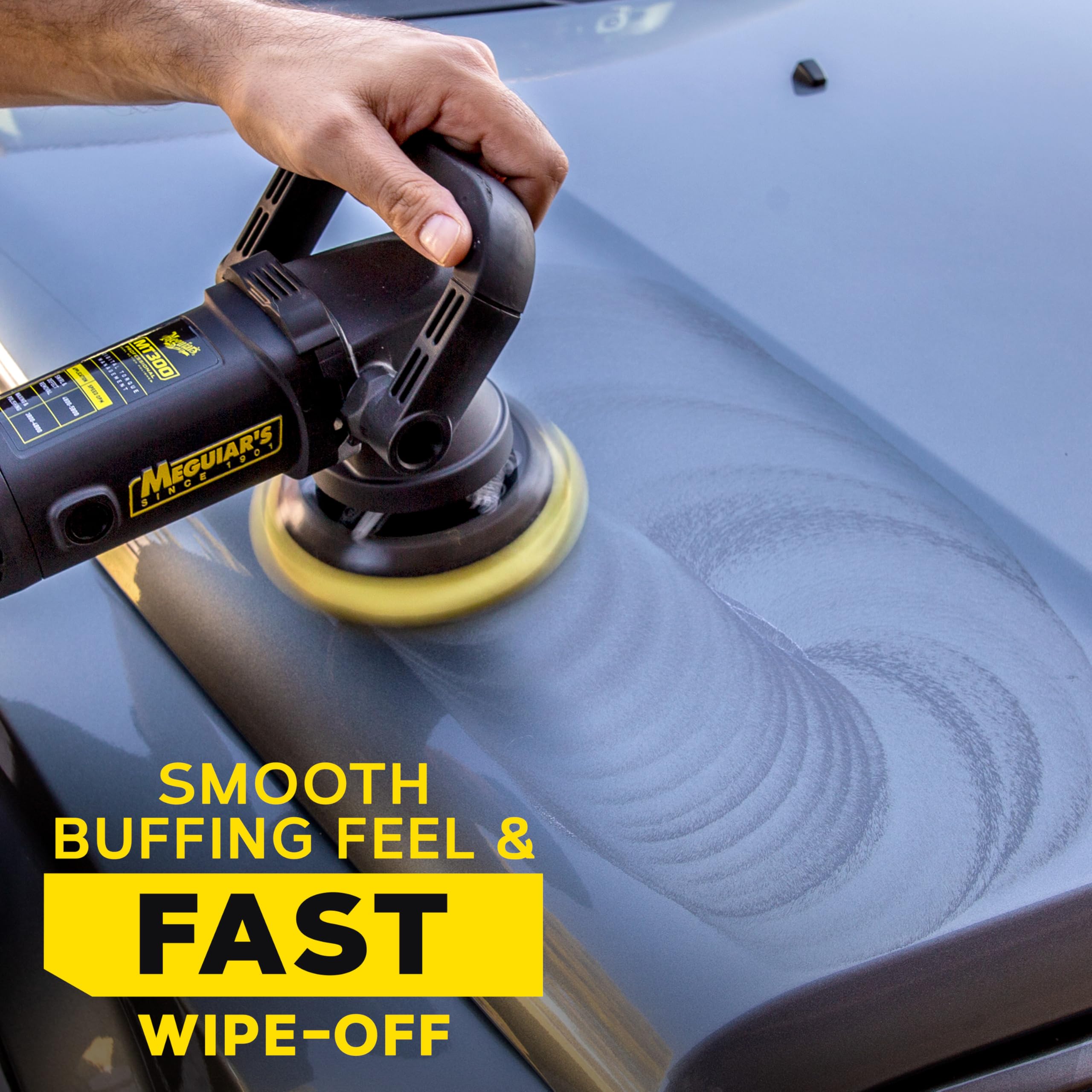 Meguiar's M205 y gamuza de microfibra limpiando para un acabado sin residuos