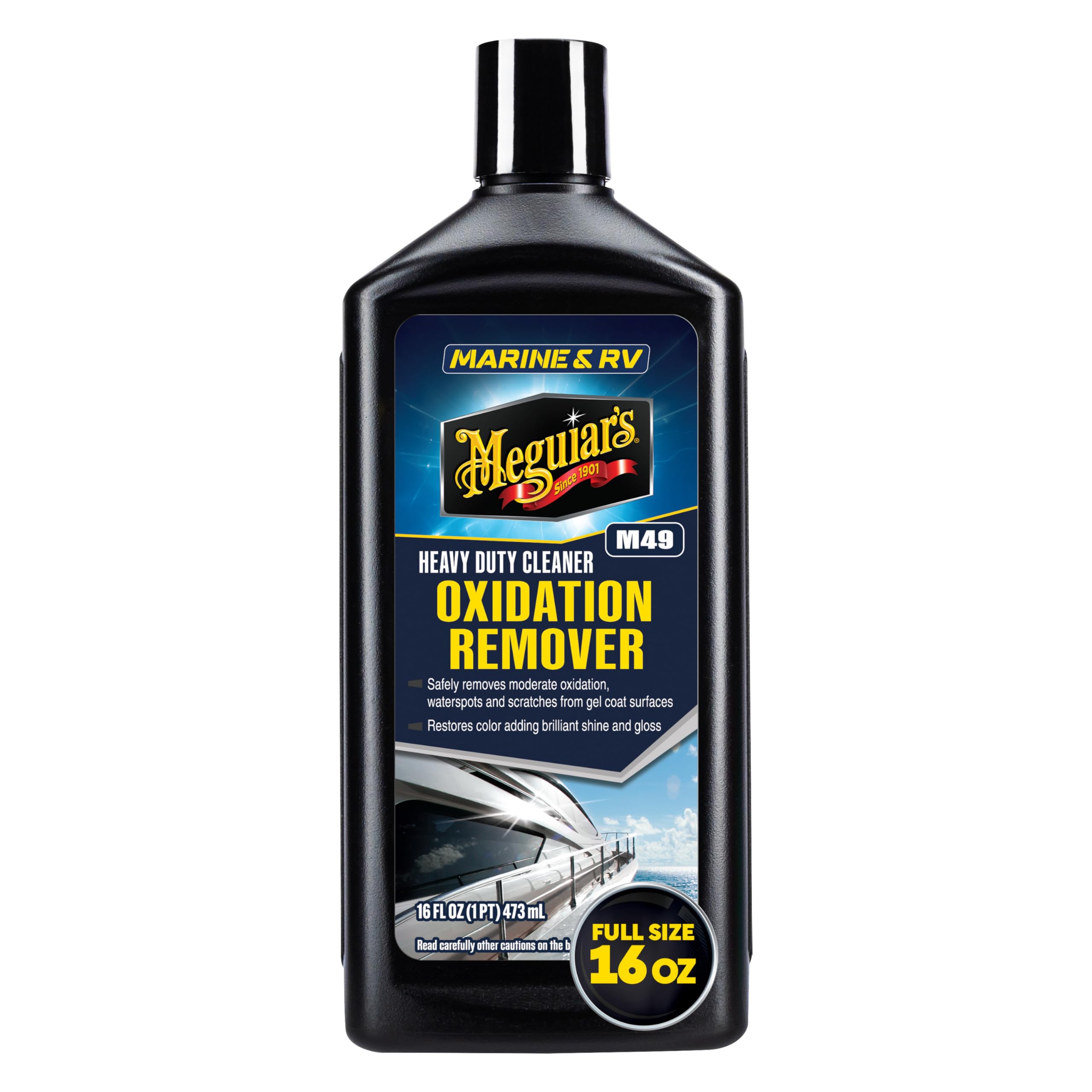 Meguiar's M49 aplicándose con pulidora para corte controlado y restauración rápida