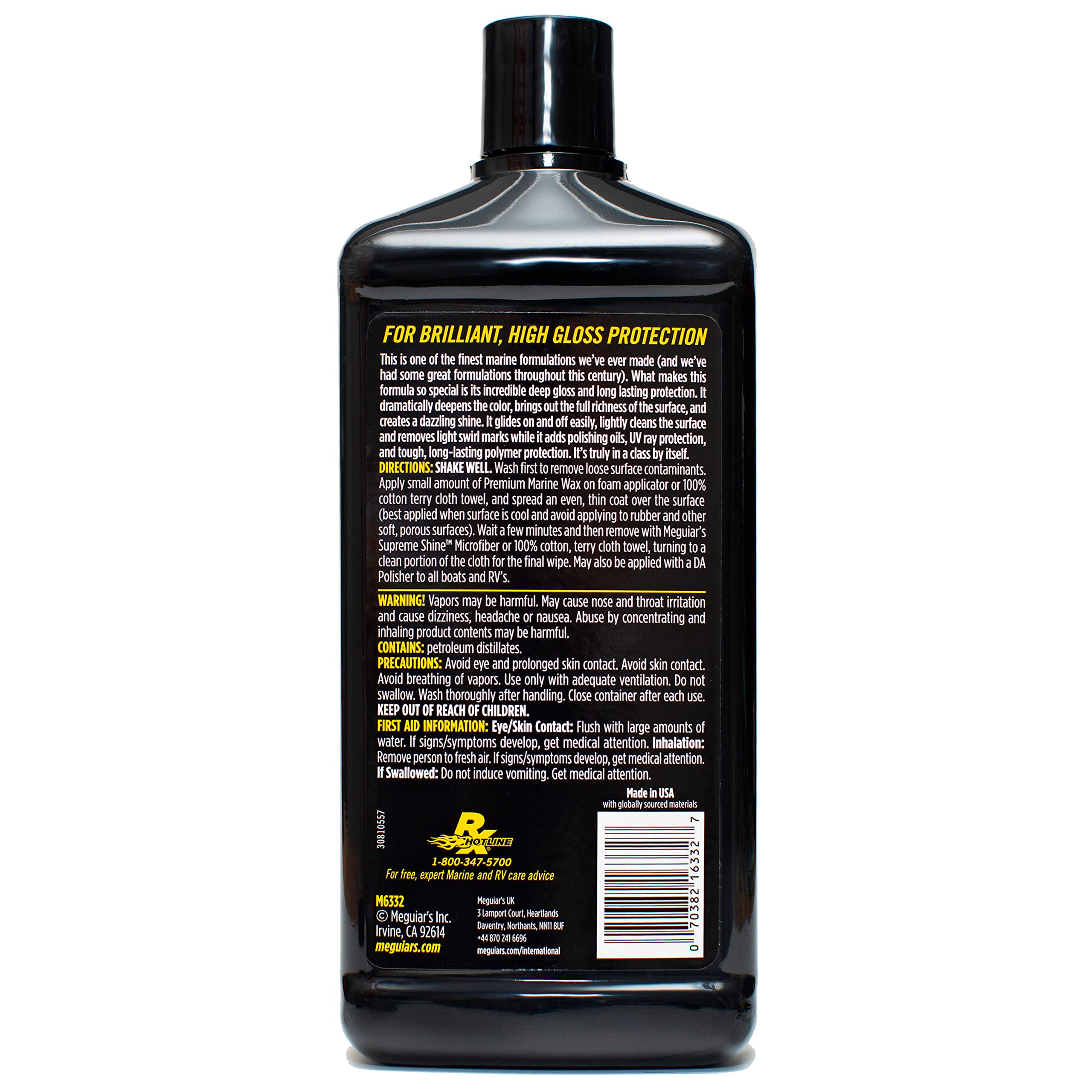 Meguiar's kit de detallado marino mostrando versatilidad de uso
