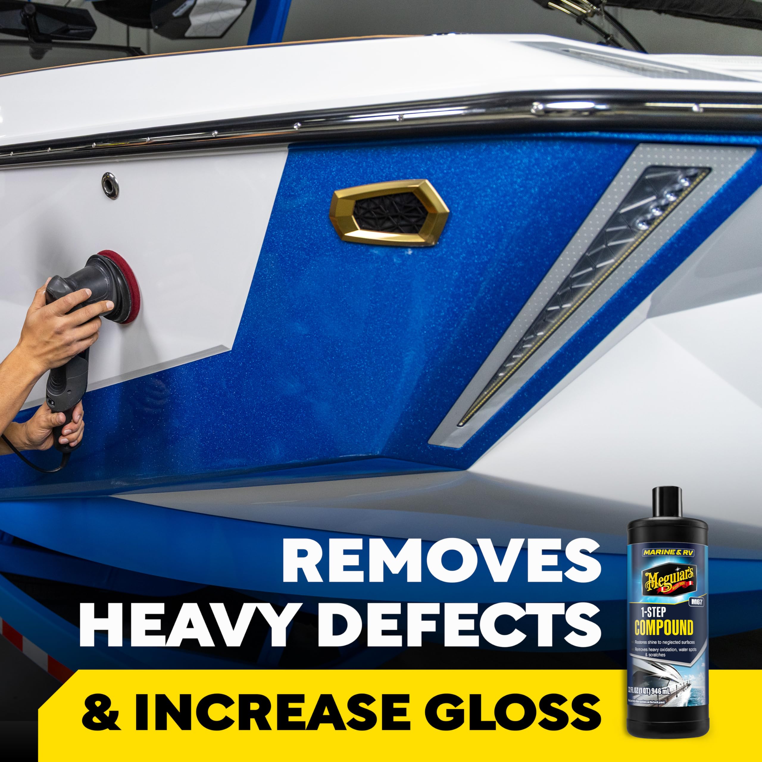 Meguiar's M67 aplicado a mano con pad de microfibra para retoques precisos