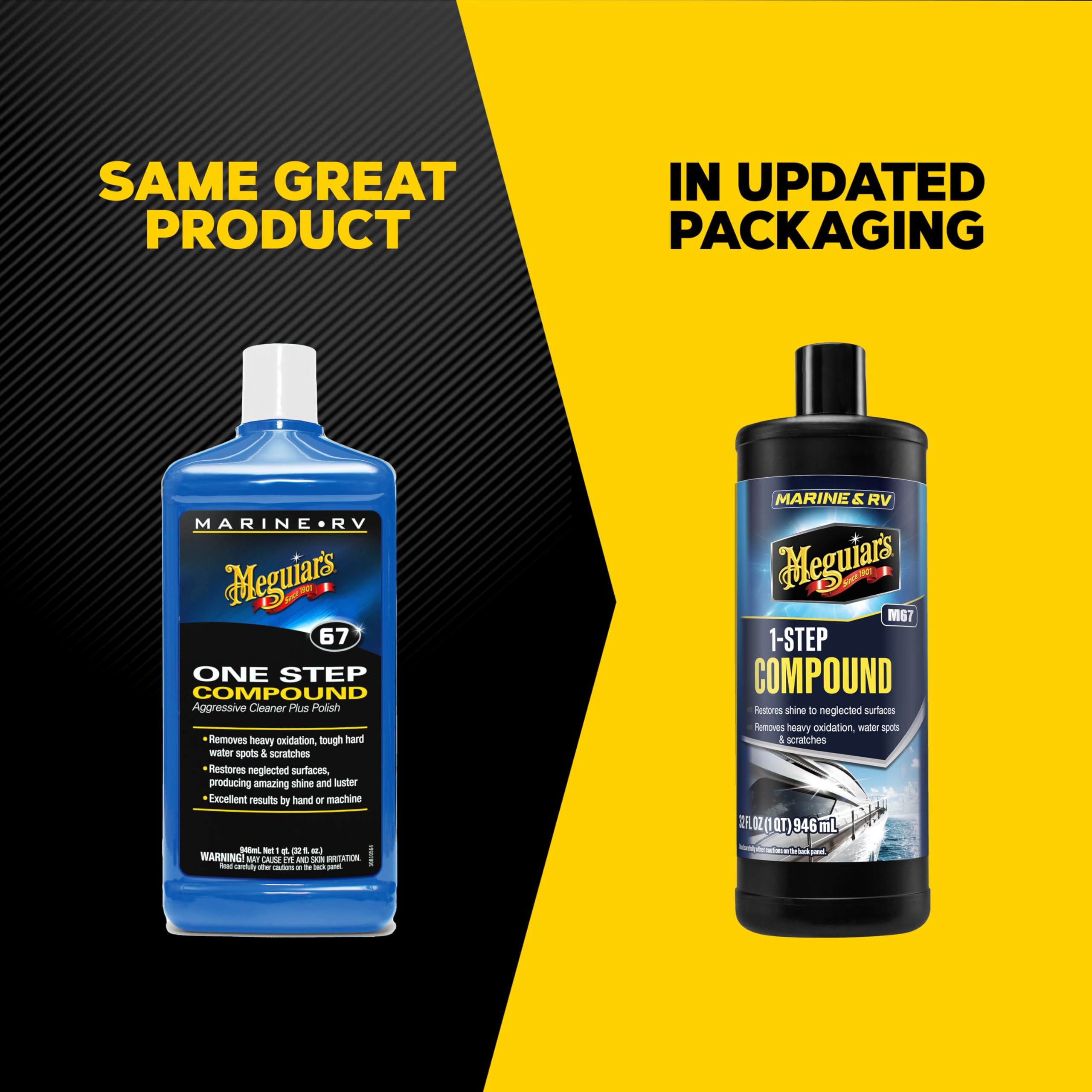 Meguiar's M67 textura del compuesto en primer plano mostrando consistencia trabajable