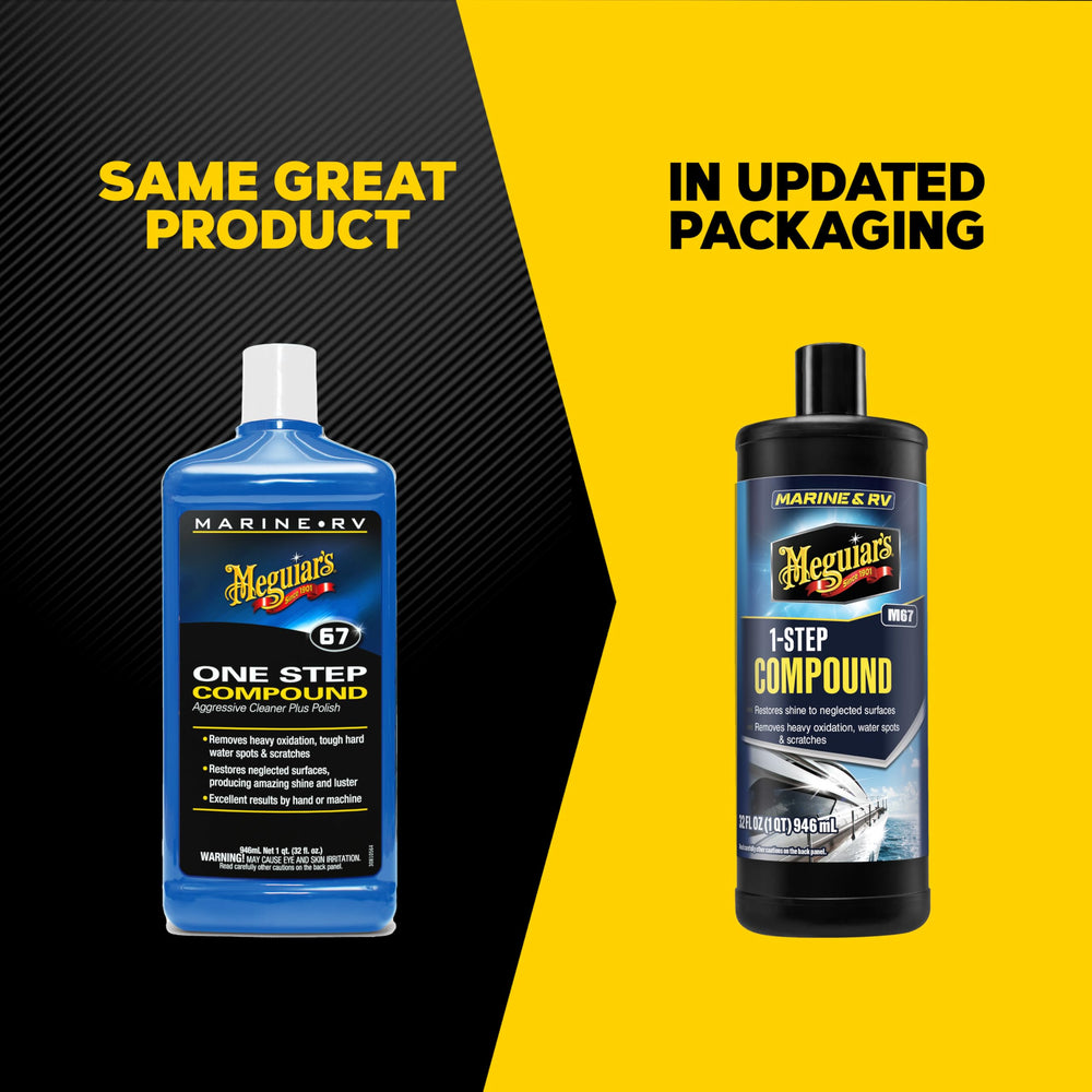 Meguiar's M67 textura del compuesto en primer plano mostrando consistencia trabajable