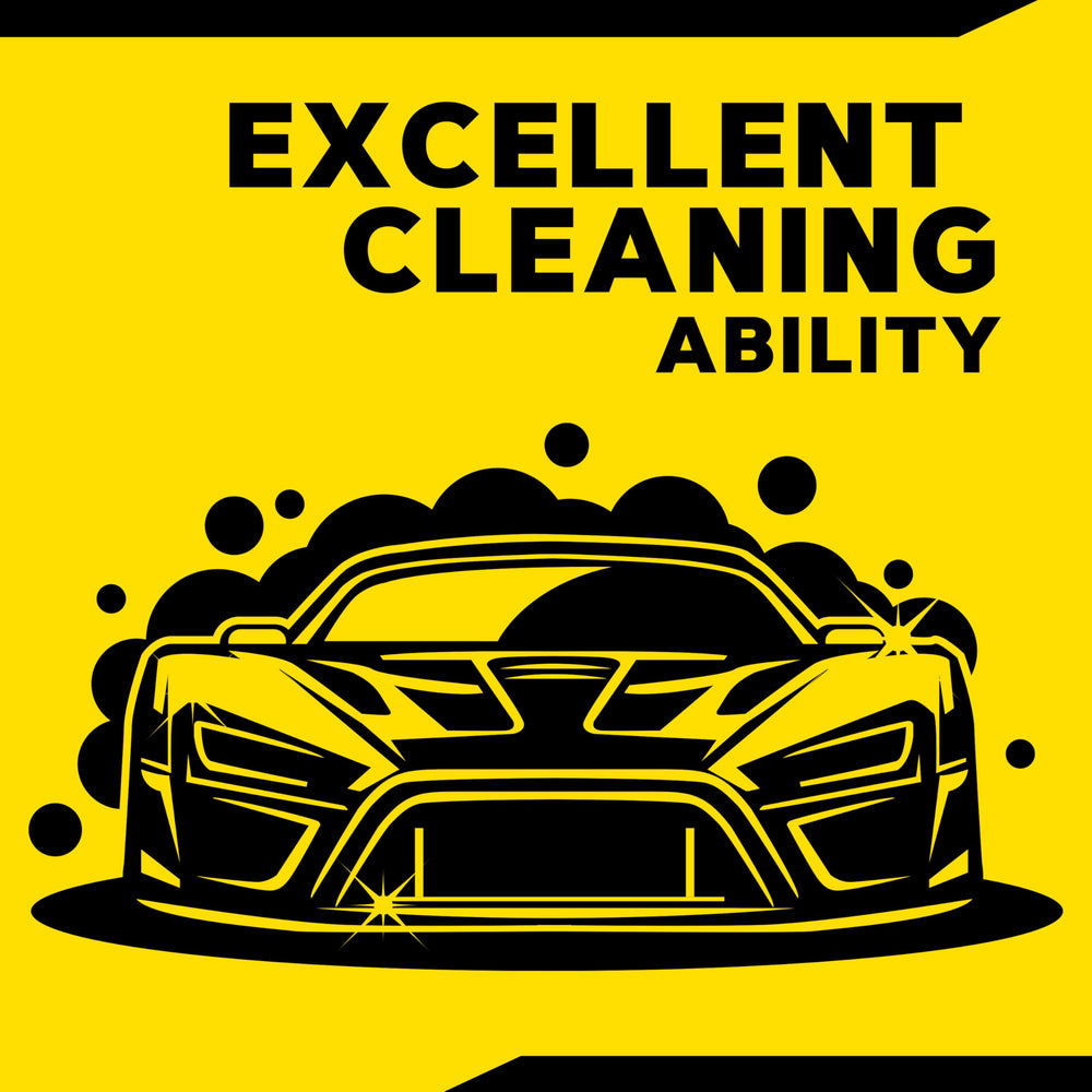 Meguiar's mano con mit de microfibra aplicando shampoo sin rayas