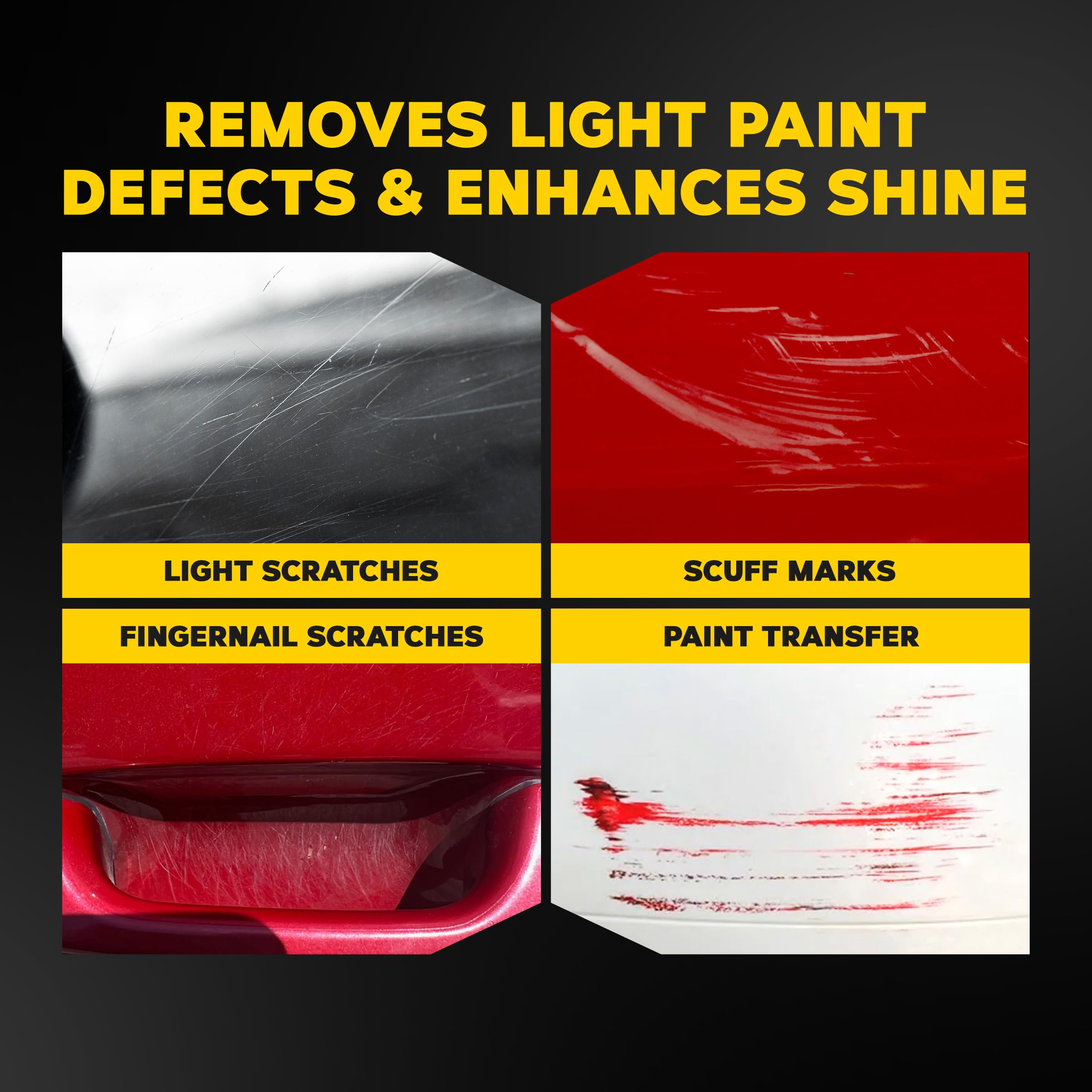Meguiar's tubo de ScratchX mostrando la textura microabrasiva controlada