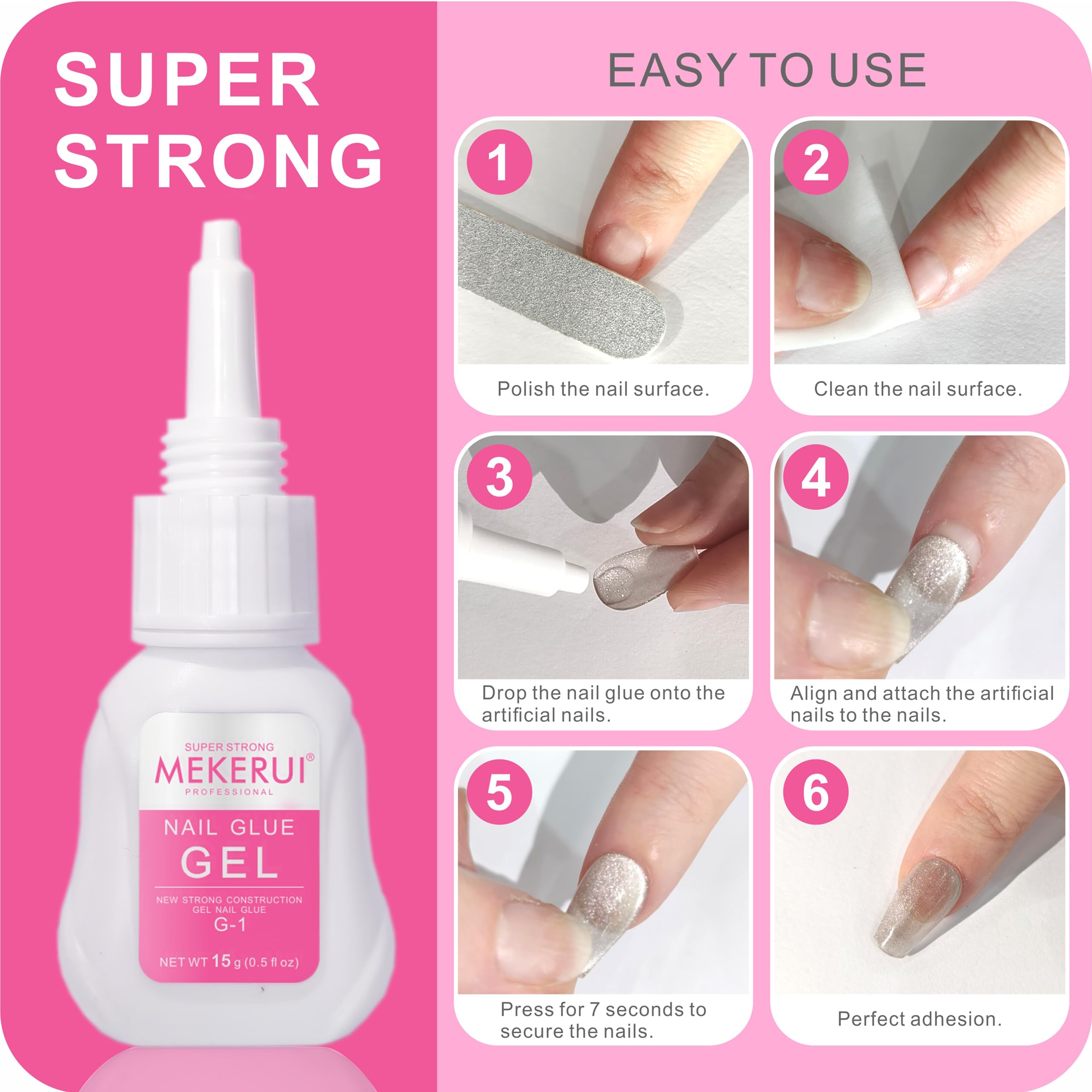 MEKERUI textura del gel anti-goteo para aplicación precisa