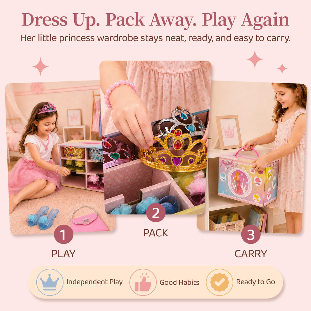 Meland niña jugando vestida fomentando imaginación y rol