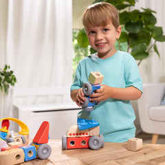 Melissa & Doug primer plano de conector grande fácil de encajar para manos pequeñas