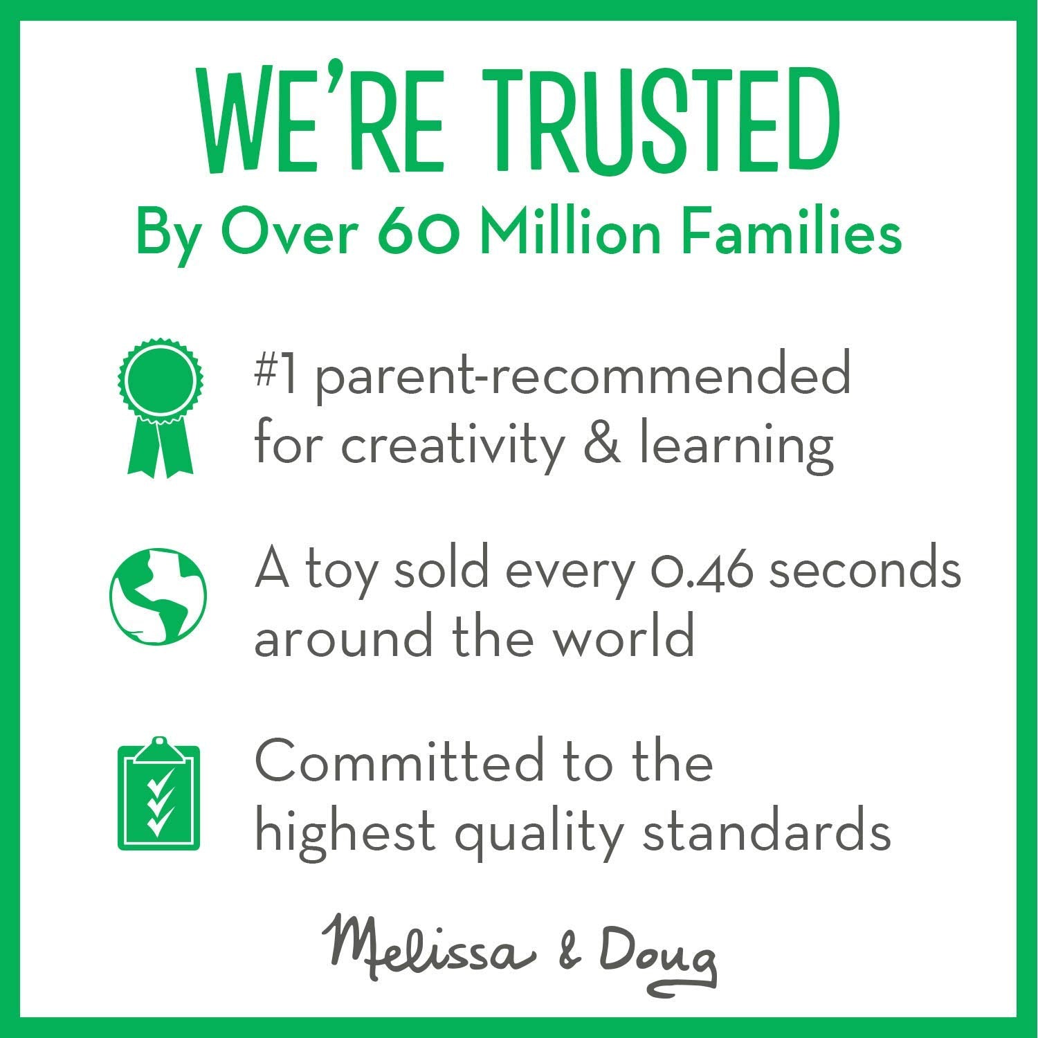 Melissa & Doug caja de almacenamiento con todas las piezas dentro, facilita orden y transporte