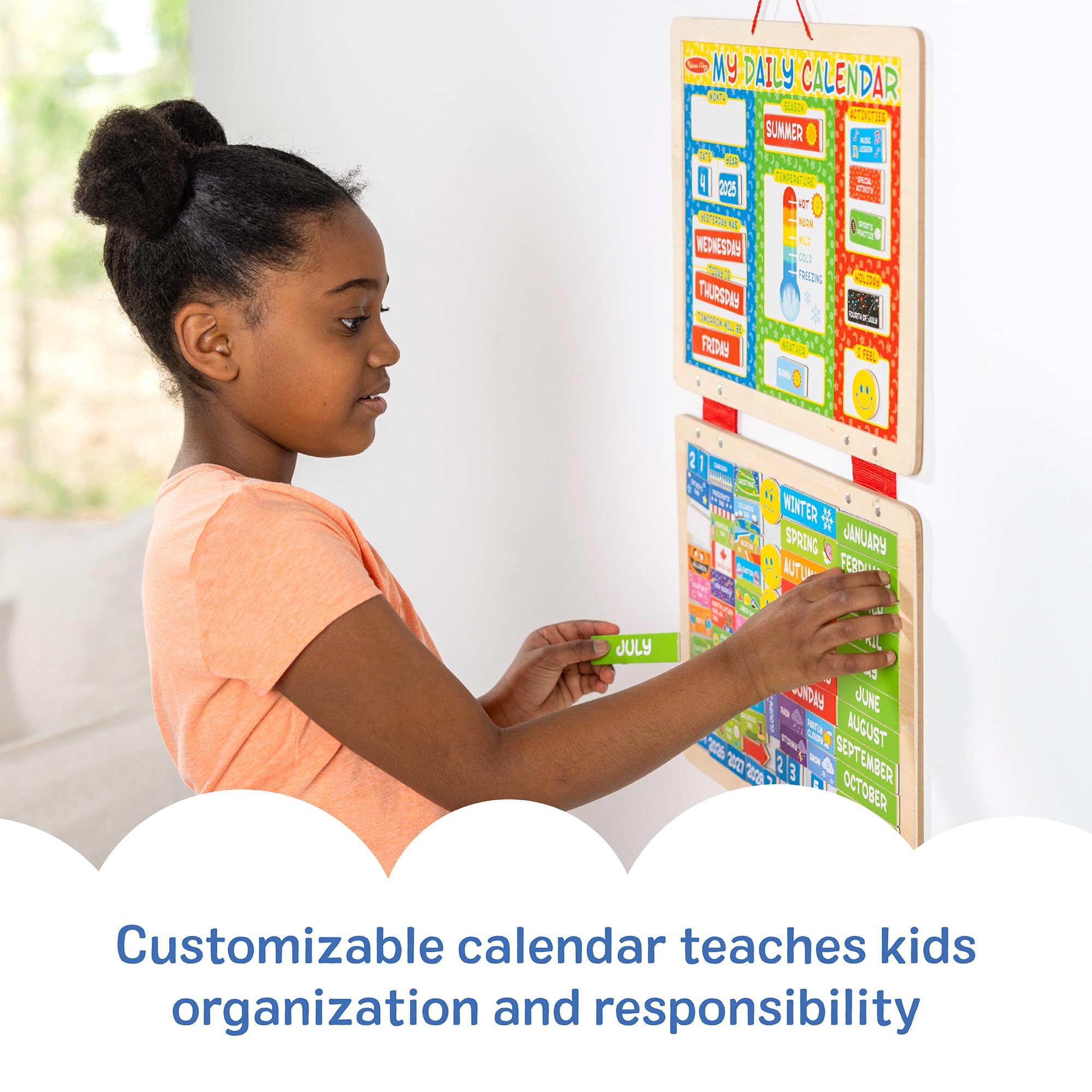 Melissa & Doug comparación de tamaño con objeto cotidiano, escala práctica